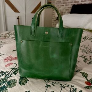 Portland Leather Emerald Green Tote